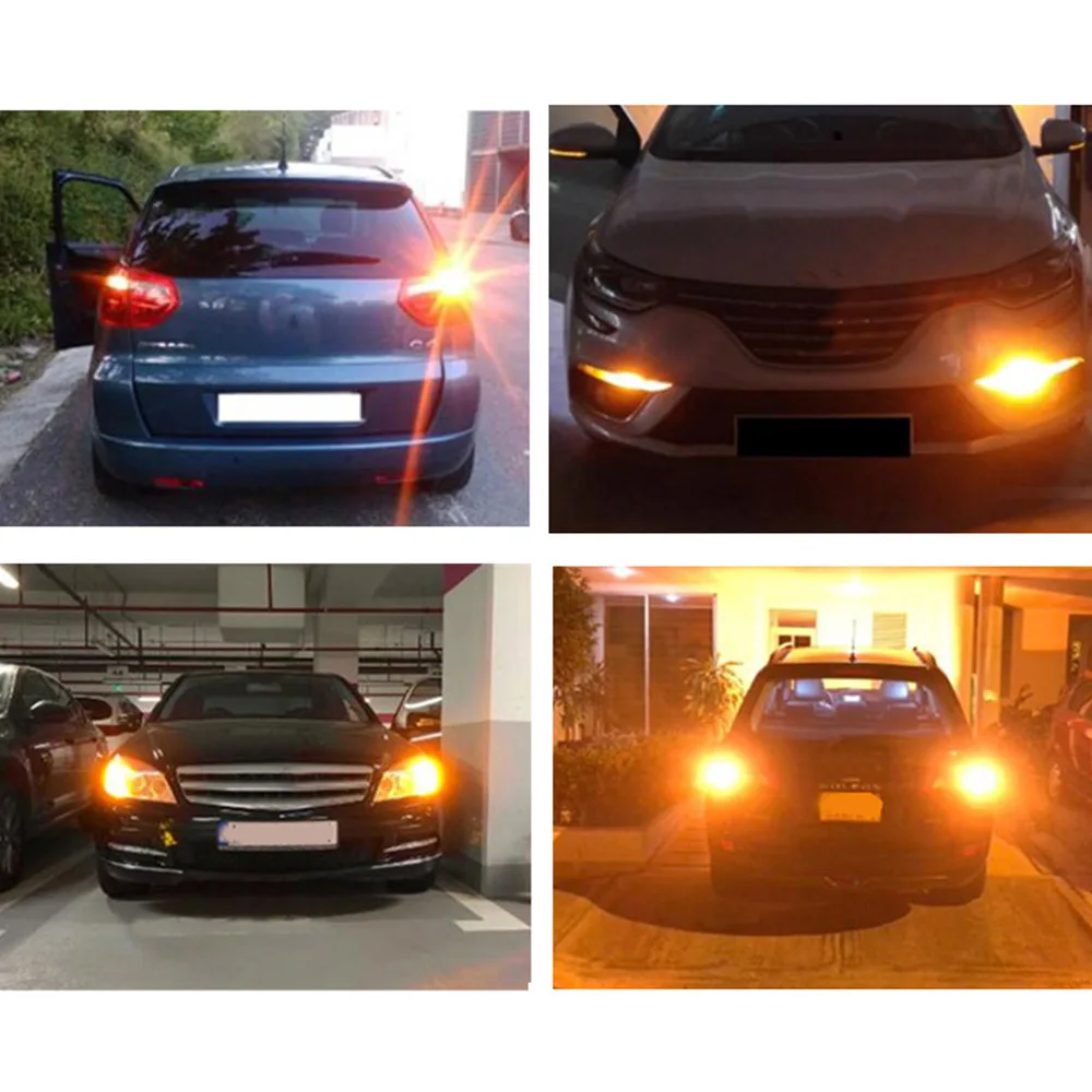 1 шт. T20 7440 W21W светодиодный лампы 3014 144smd CanBus без ошибок 1156 BA15S P21W BAU15S PY21W светильник