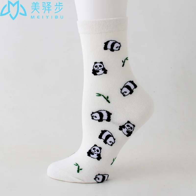 12 Pairs Per Set Cartoon Women's Socks Egg Yolk Bread Food Cartoon Socks Hot Selling Adult Cotton Socks for Female