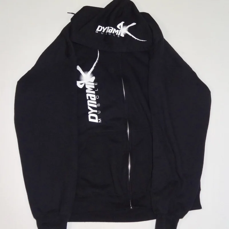 Thin Fitness Black Hooded Sweatshirt Big Pocket Bodybuilding Hoodies Men Gym Sweatshirt For Men Zipper Long Sleeve Hoodies