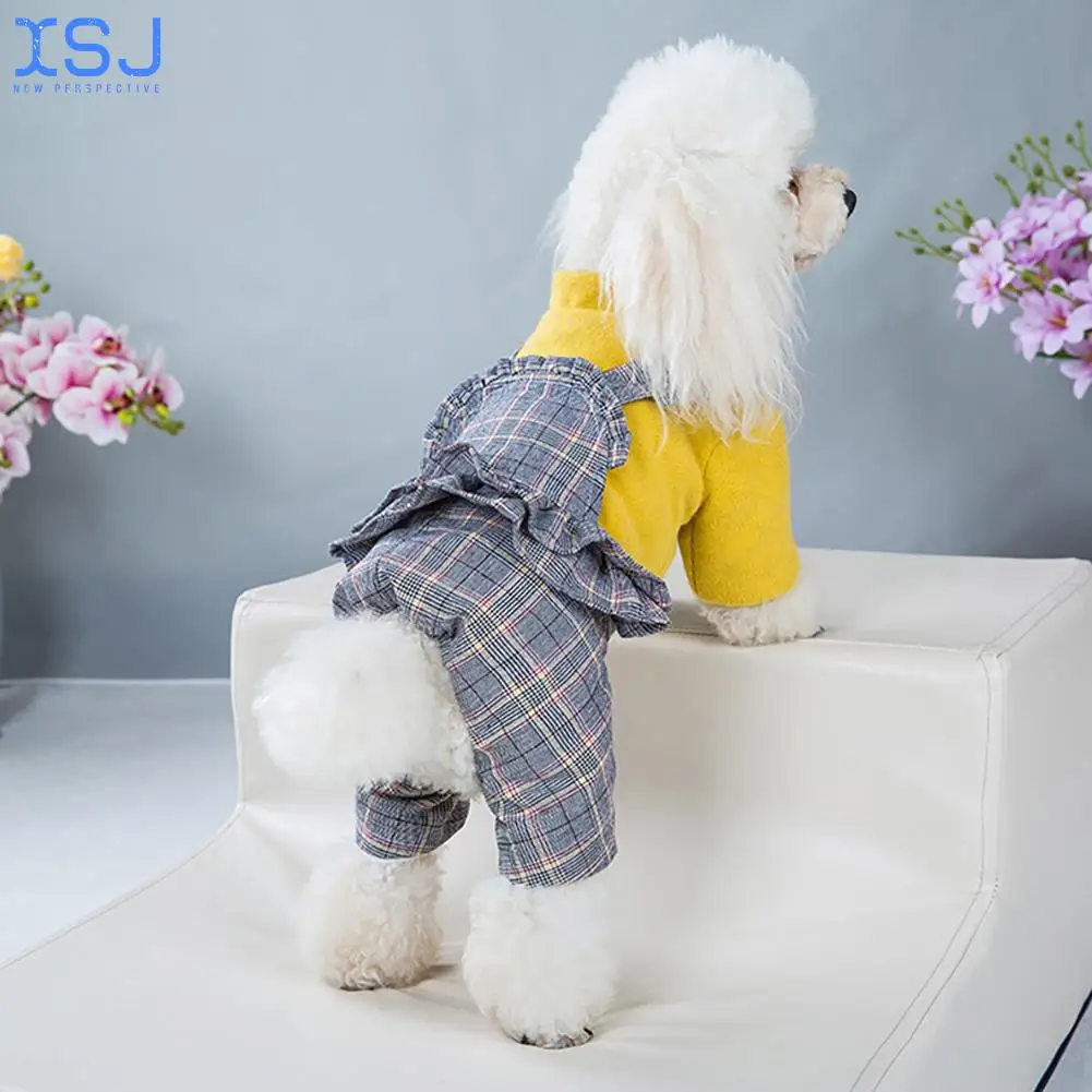 

Пальто для собаки осень-зима фото собаки утолщенная теплая и удобная маленькая собака принцесса кружевной комбинезон одежда для домашних ж...