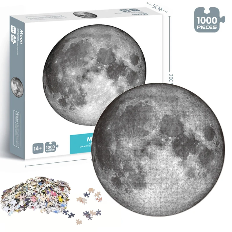 Planet Round Puzzle 1000 штук игра головоломка для взрослых детская развивающая игрушка