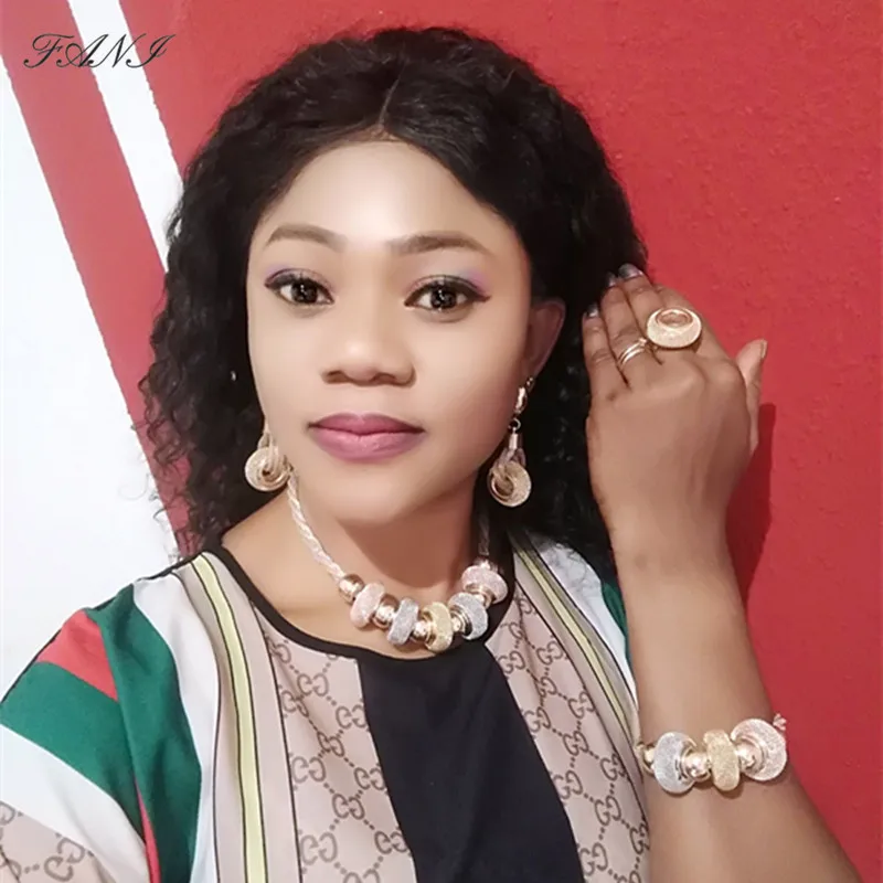 Fani Дубай золотые красочные ювелирные изделия брендовые нигерийские Свадебные