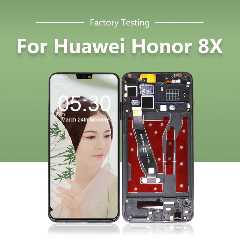 ЖК дисплей для Huawei Honor 8x дигитайзер сенсорного экрана + рамка датчик гибкий в