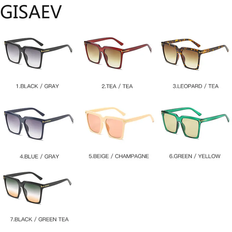 Женские очки для вождения GISAEV большие квадратные солнцезащитные с Т-образной