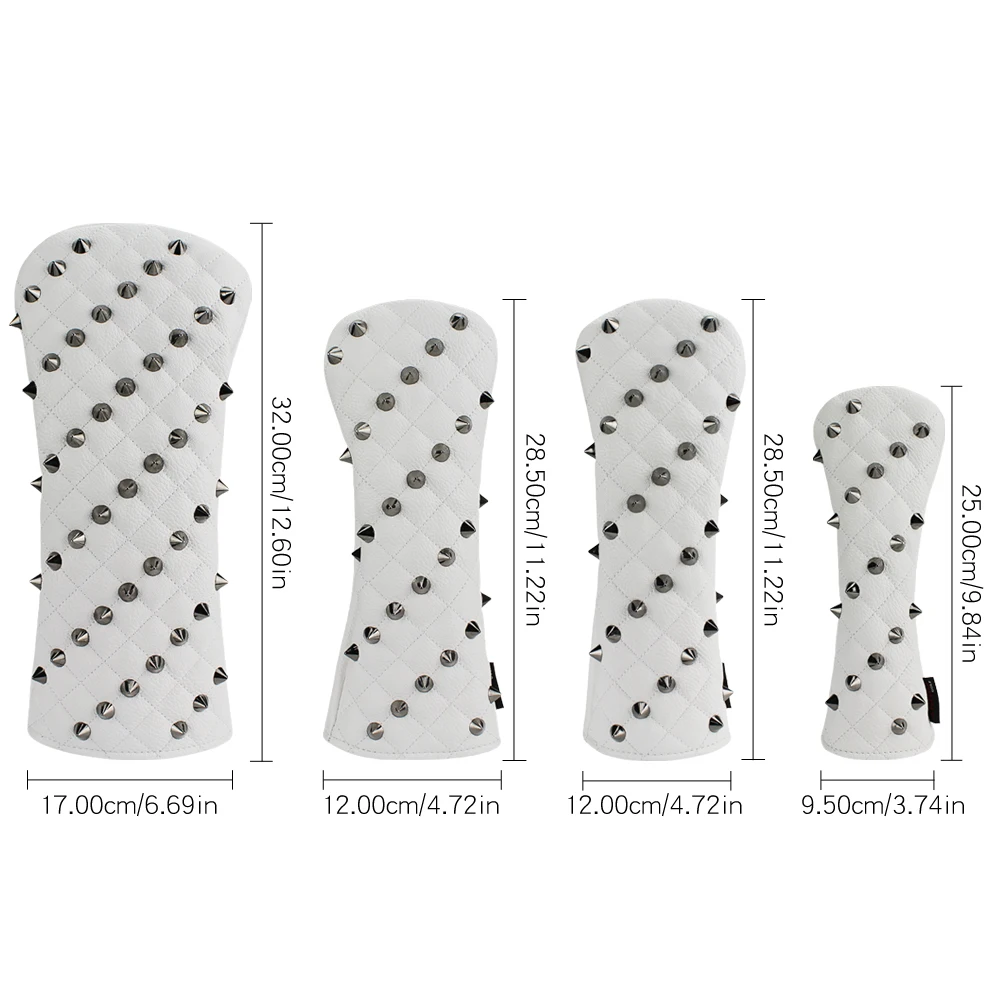 Головные уборы для гольфа черные заклепки из искусственной кожи деревянная