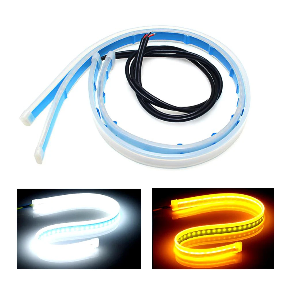 2 шт. автомобильные светодиодсветодиодный ленсветильник 60 см для дневных ходовых