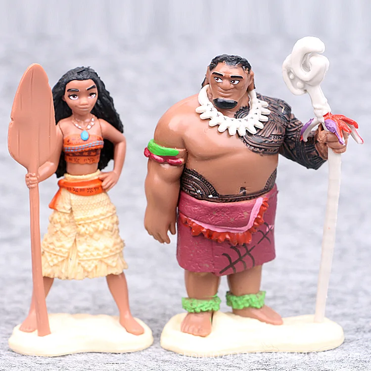 Горячее предложение! Распродажа! 6 12 см Moana Princess Maui Chief Tui Tala Heihei Pua фигурка из ПВХ