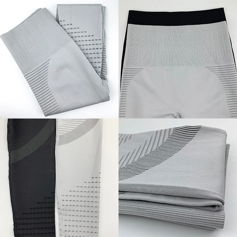 Леггинсы женские бесшовные с высокой талией пуш-ап дышащие | Спорт и развлечения