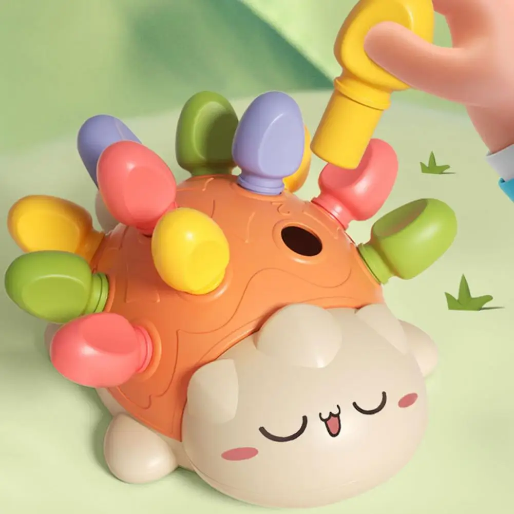 

Hedgehog Splicing Toys Funny Early Education Interactive Toy Color & Shape Matching Recognition Puzzle Toys Kid Educational Toy