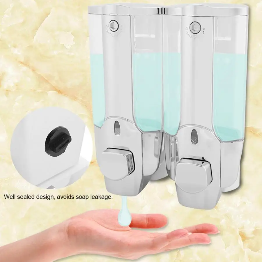 

350 / 700ml Soap Dispenser Wall-mounted Foam Soap Lotion Dispenser Home Hotel Parfum Single / Dual outlet Soap Dispenser