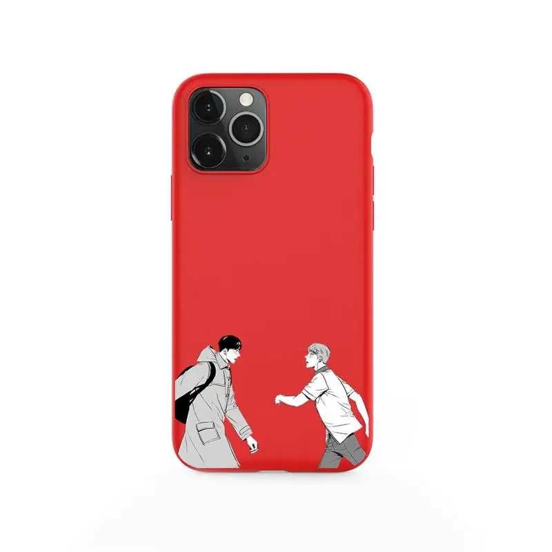 

BJ Alex Phone Case For iPhone XS MAX 11 Pro X XR 7 8 6 Plus Candy Color red Soft Silicone Cover
