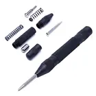 5-дюймовый автоматический центральный дырокол, металлический Дырокол, автоматический локатор, забавная пружина, маркировка, пусковой инструмент для отверстий, стальное долото