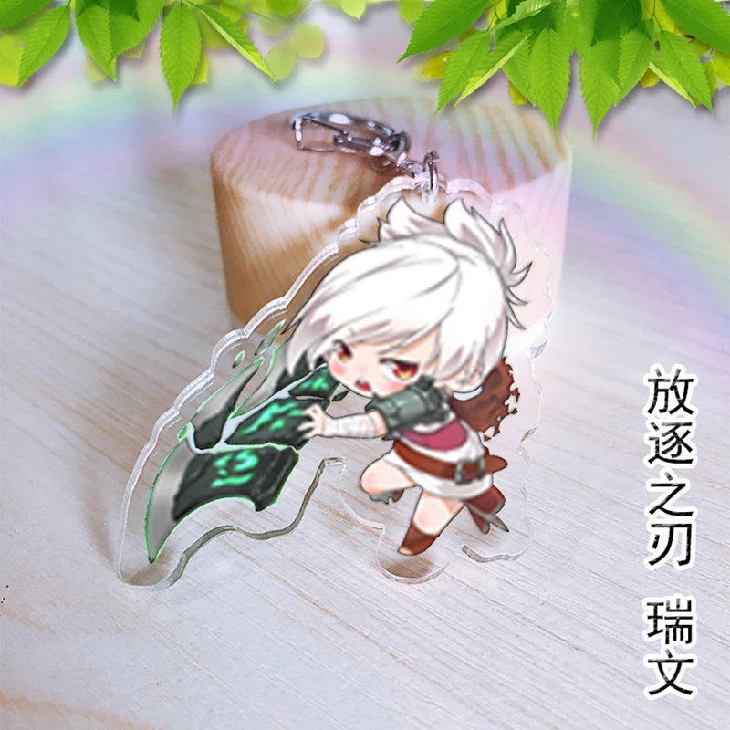 6 видов игры Лига Легенд акриловый брелок милые ювелирные аксессуары кулоны Chaveiro