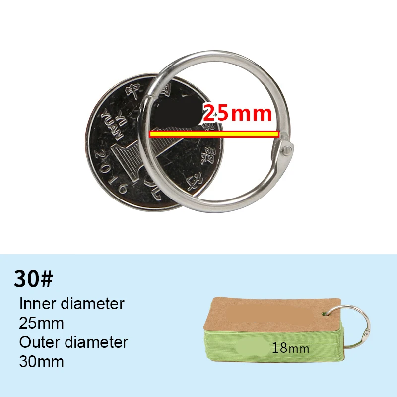 25mm sliver 5 шт. металлические кольца для ноутбуков, Золотое шарнирное кольцо, Школьное свободное кольцо с листьями, кольцевые обручи для скрапбукинга, альбом, Офисная прищепка, кольцо - Цвет: 25mm sliver