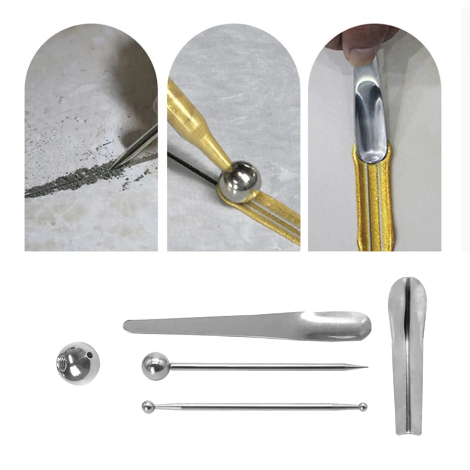 

Floor Tile Grout Corner Scraper Press Ball Gap Cleaner Window Floor Caulking