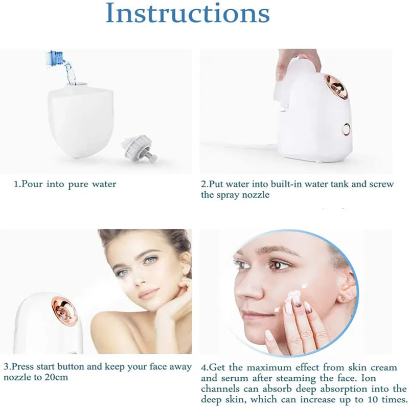 Отпариватель для лица инструменты ухода за кожей массажер увлажнитель против