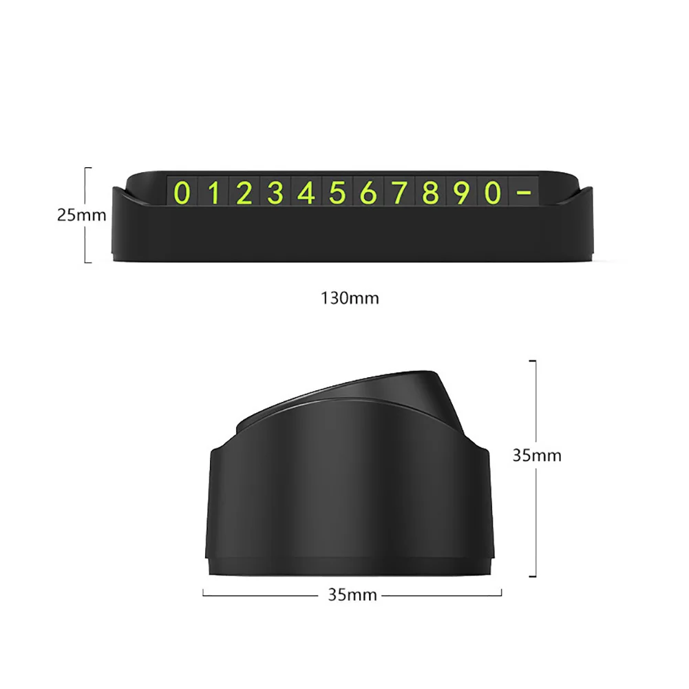 Портативная карта парковки простая наклейка на телефон с номером скрытый ящик