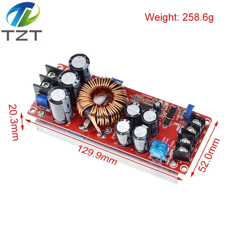 Модуль питания TZT с повышающим преобразователем постоянного тока 1200 Вт 20 А 8-60 в
