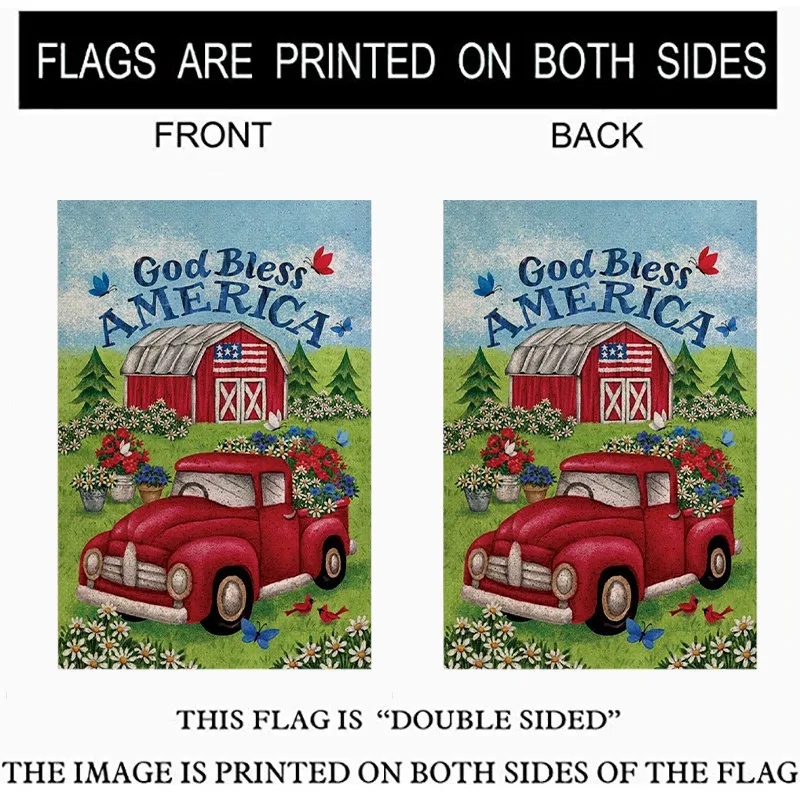 Классический Звездный животный цифровой принт Лен флаг Американский July 4th