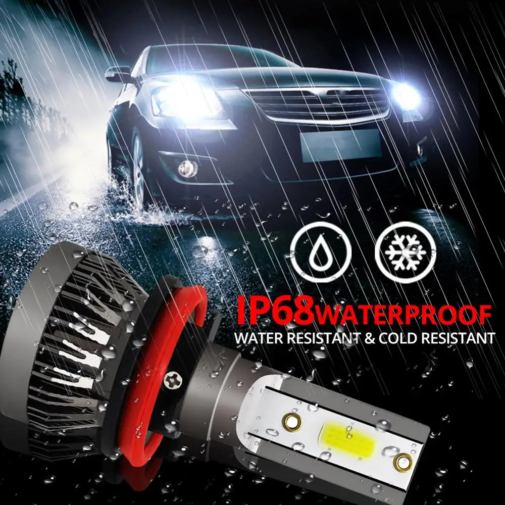 2 шт. автомобилей головной светильник мини-лампа H7 светодиодный лампы H1 H8 H11