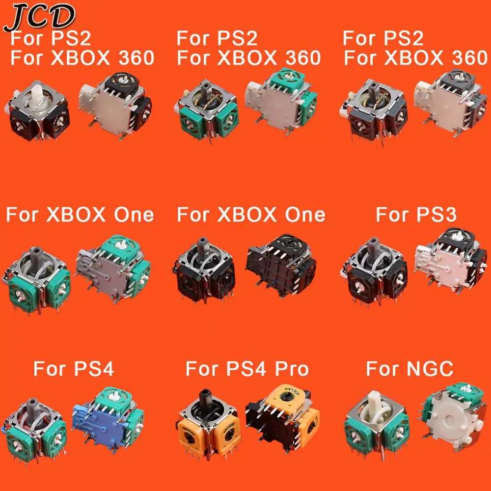 JCD для Sony Dualshock на возраст 2 3 4 PS2 PS3 PS4 Pro НПГ контроллер рокер ось джойстика