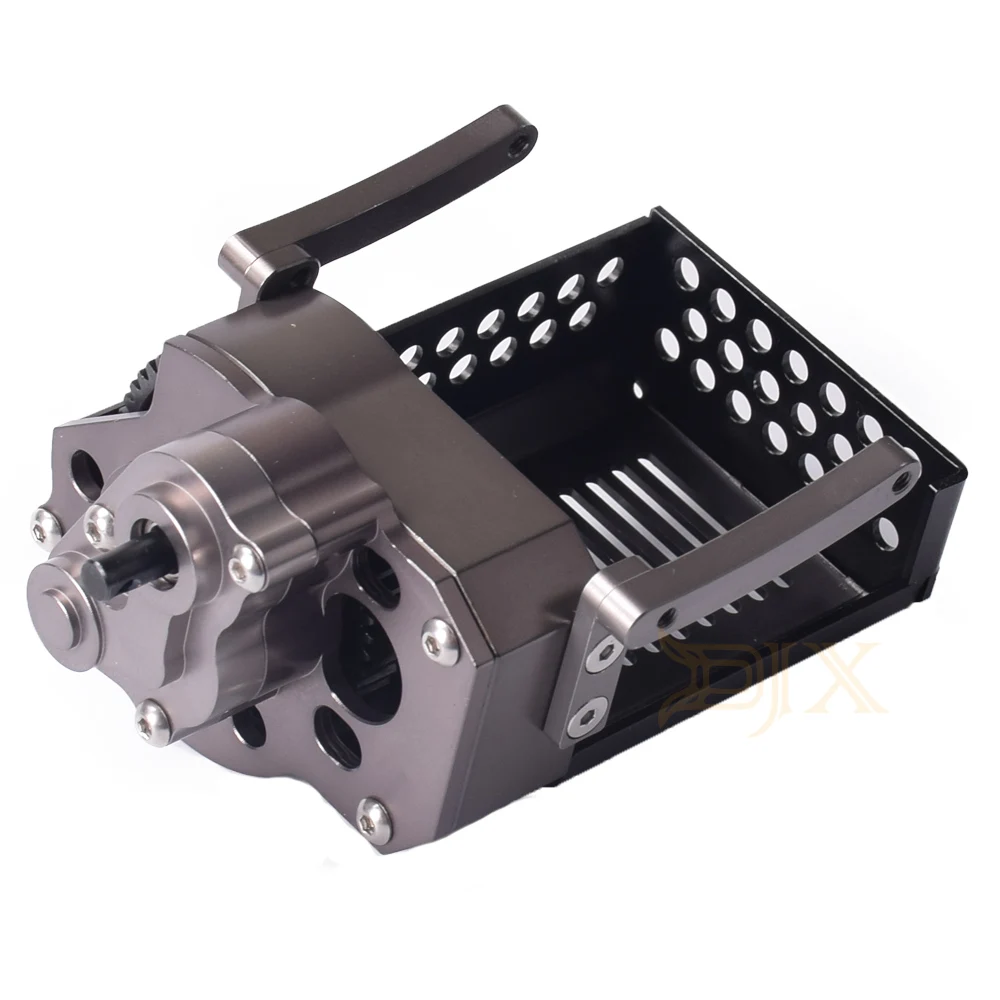 DJX CNC полный передний редуктор коробка передач с шестерней для осевого SCX10 1/10 RC Гусеничный автомобиль