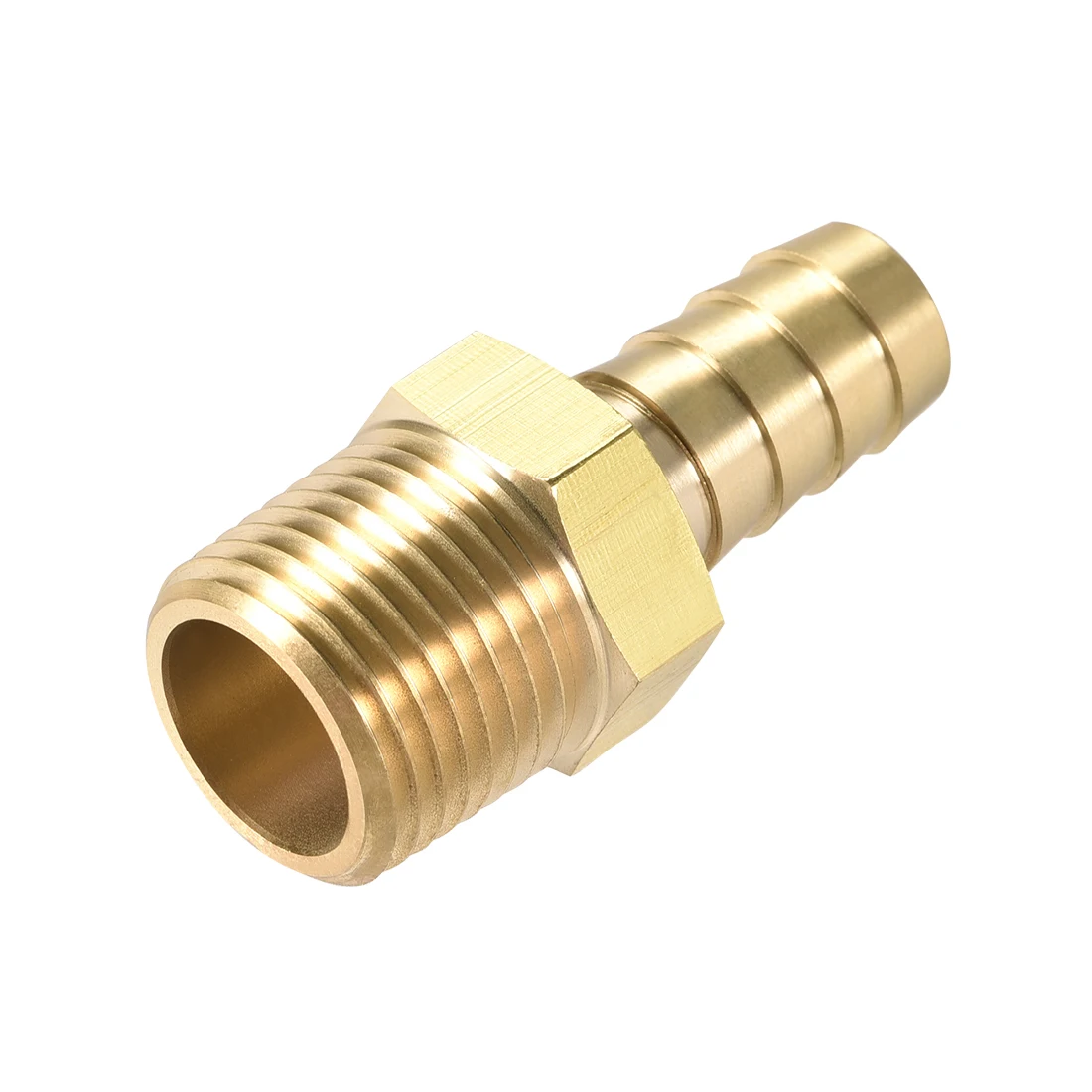 

uxcell Brass Barb Hose Fitting Connector Adapter 1/2inch Barbed X 1/2 NPT Male Pipe connect lines for air, water, fuel, oil
