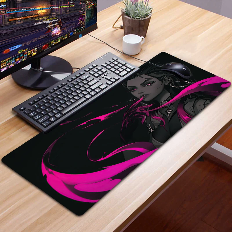 

Valorant Mouse Pads Gamer Keyboard XXL Pad Anime Gaming Desk Kawaii Accessories Rug Mice Keyboards Computer Peripherals Office