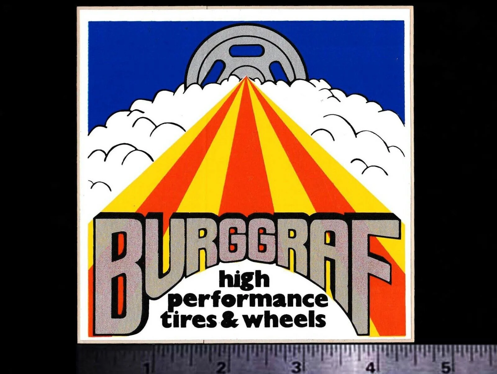 

Оригинальная винтажная наклейка на шины и колеса для x2 burggraph 1960-х годов