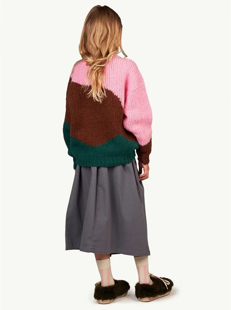 Детский вязаный пуловер в стиле ретро от бренда Tao Осень-зима 2021 | Мать и ребенок