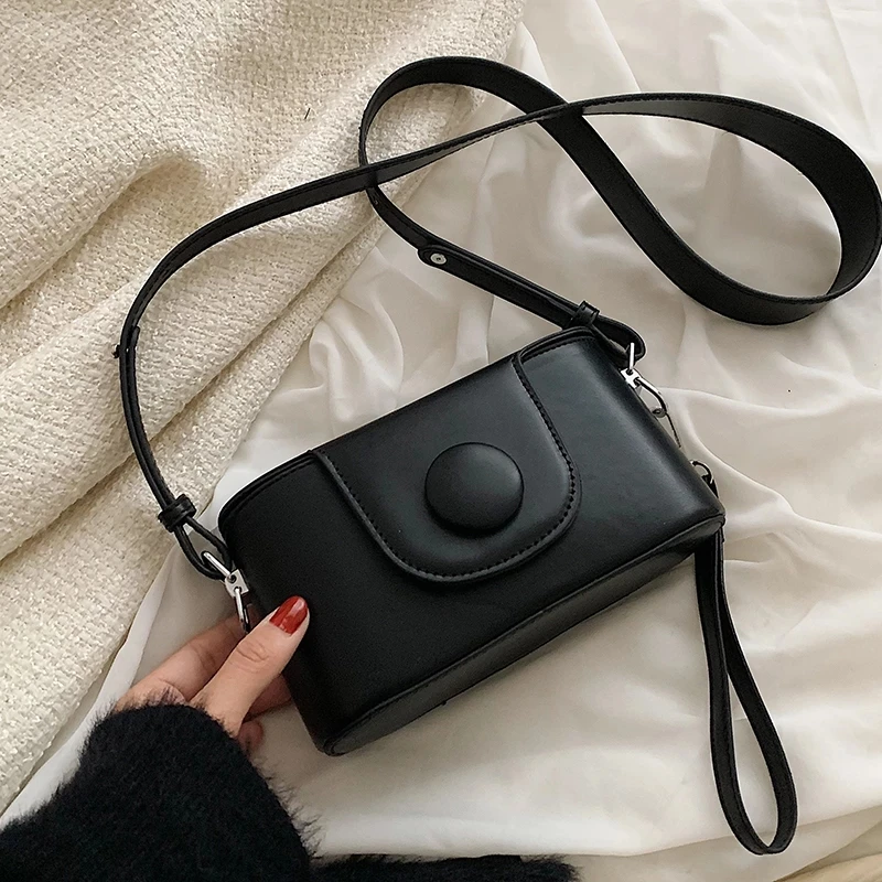 

Сумка-мессенджер через плечо для женщин, модная простая сумка из искусственной кожи, роскошная брендовая сумка на плечо, дамские сумочки, ко...