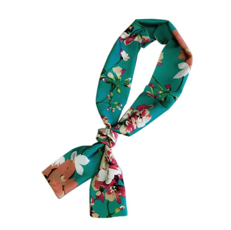 Элегантный женский квадратный шелковый атласный шарф на ощупь Летний Новый