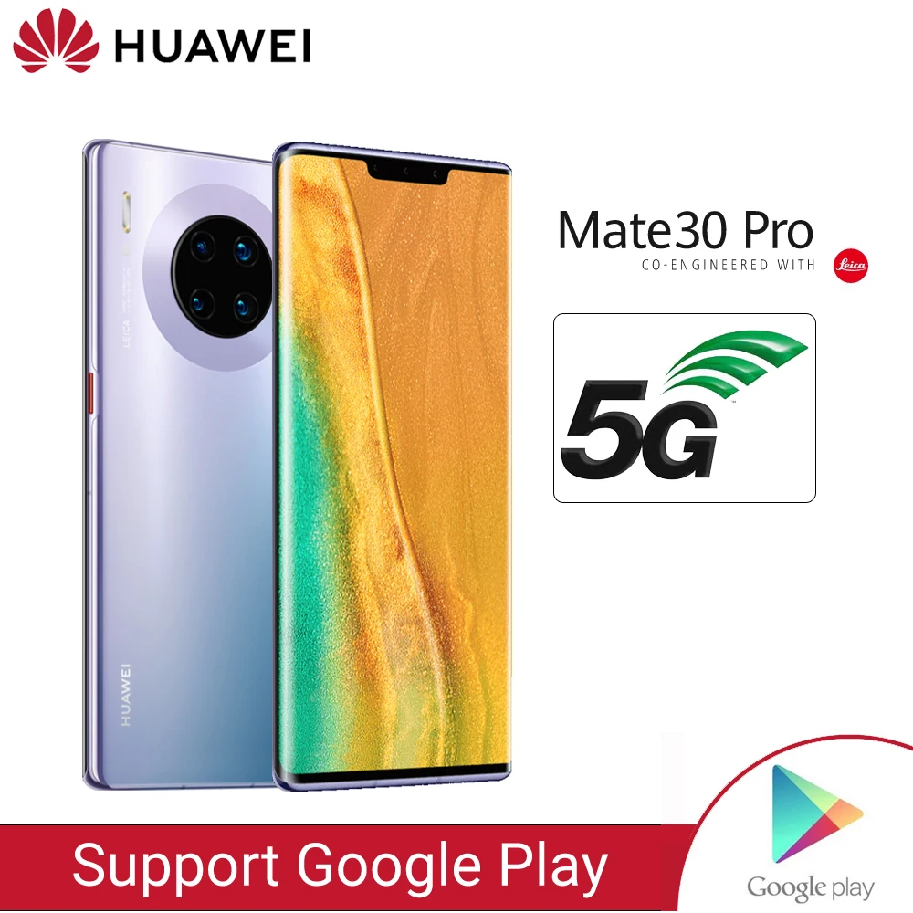 Смартфон Huawei mate 30 Pro NFC экран 6 53 дюйма Восьмиядерный процессор Kirin 990 Android 10 Датчик
