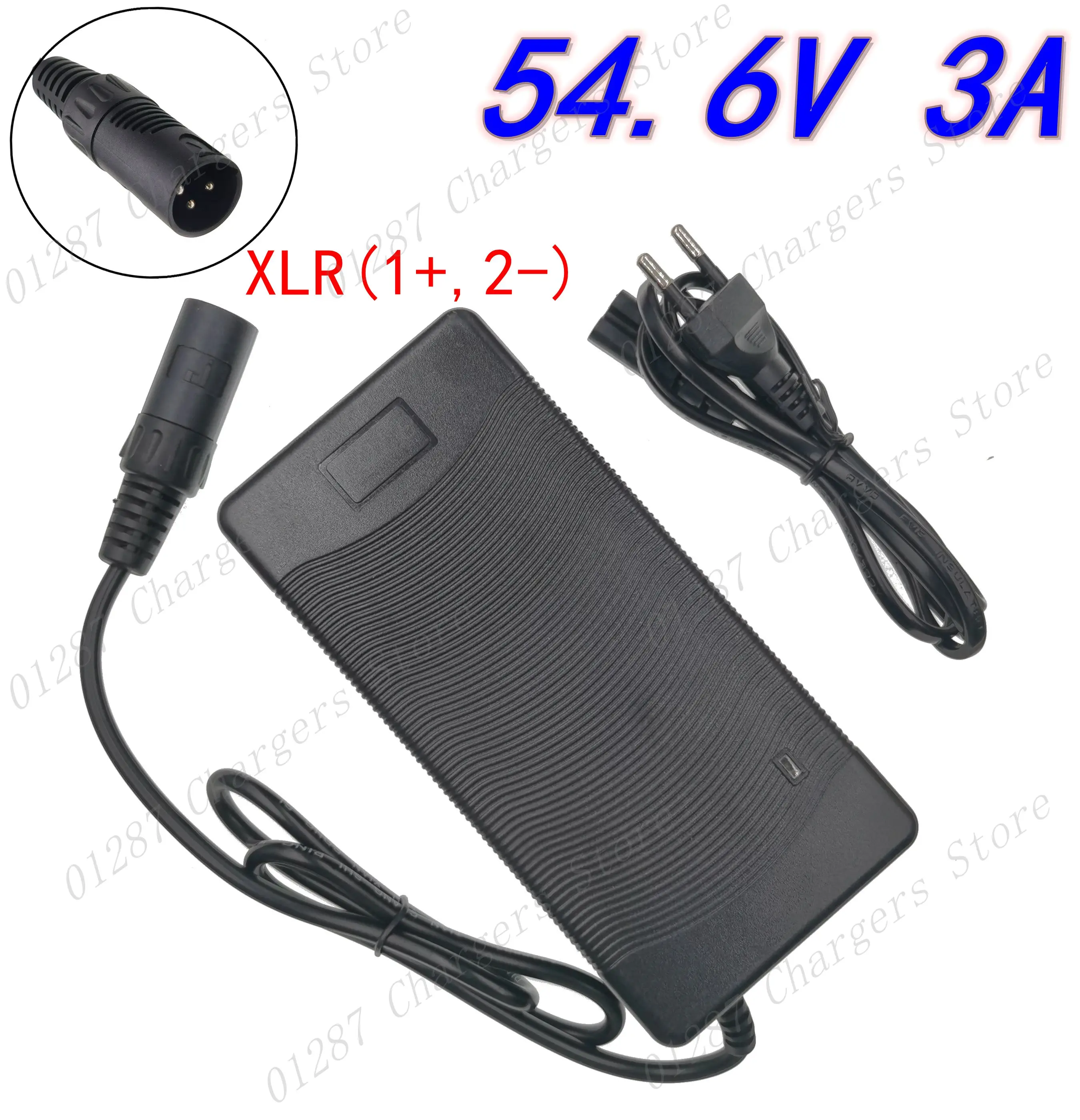

54.6V 3A Charger 54.6v 3A electric bike lithium battery charger for 48V lithium battery pack XLR Plug