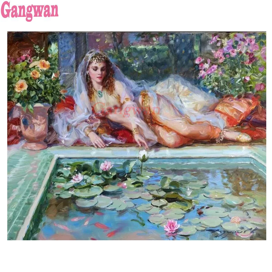 

5D Diamond Embroidery Europe beauty Pattern Full square Rhinestones Diy Diamond Painting Cross Stitch Handmade Mosaic Kits decor