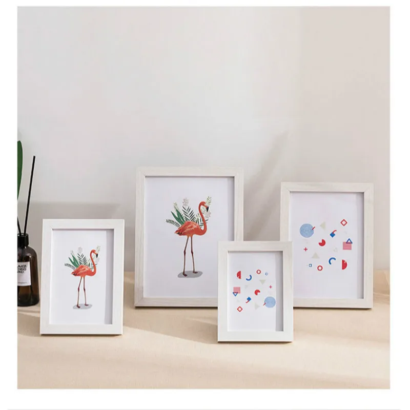 

Black White Wooden Photo Frame Display Wall Hangings for Living Room Home Decoration