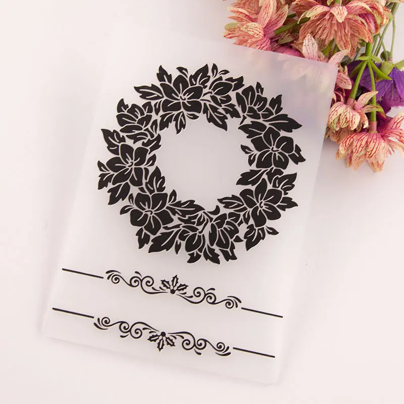 Гирлянда пластиковый шаблон карточка для рукоделия 2021 Новые поступления