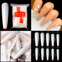 500 pcspack fake nail accessories for manicure design 2021 false nails tips forms for extension