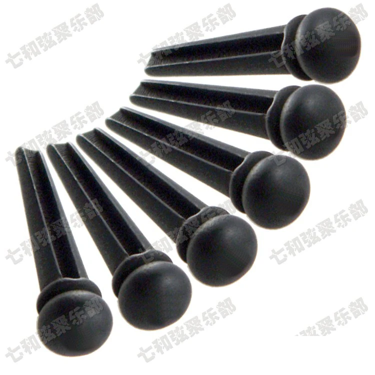 

30pcs Black Ebony Guitar Bridge Pins For Flok Acoustic guitar (Not Inlaid any dot) BK