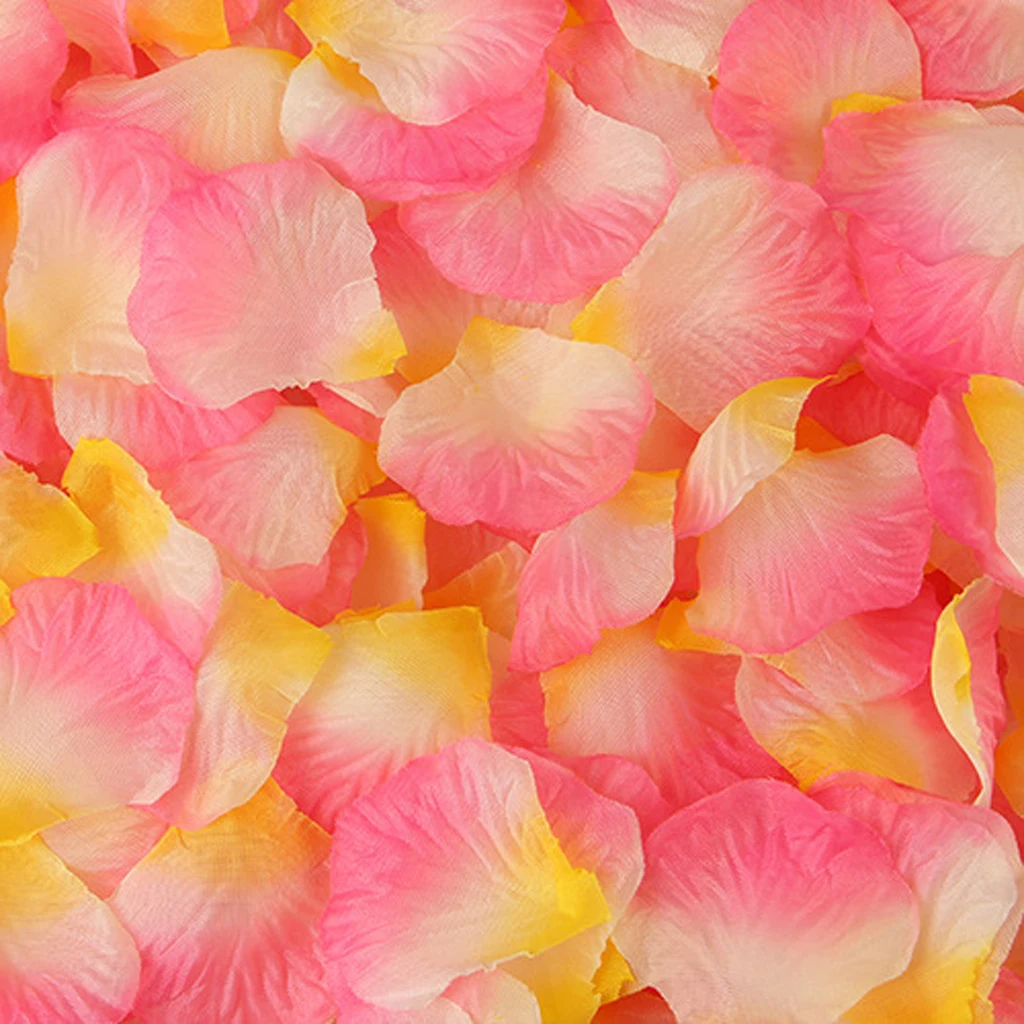 2000 шт. искусственные лепестки роз свадебные красочные шелковые цветы аксессуары