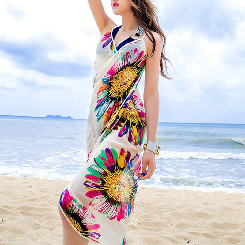 Женский купальный костюм с V-образным вырезом летний женский богемный купальная