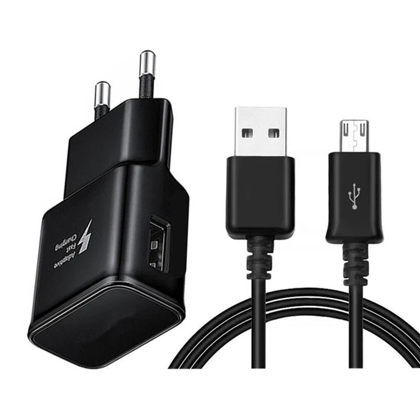 Адаптер с европейской вилкой 5 В 2 А кабель Micro USB для быстрой зарядки Samsung galaxy Redmi 7 7a