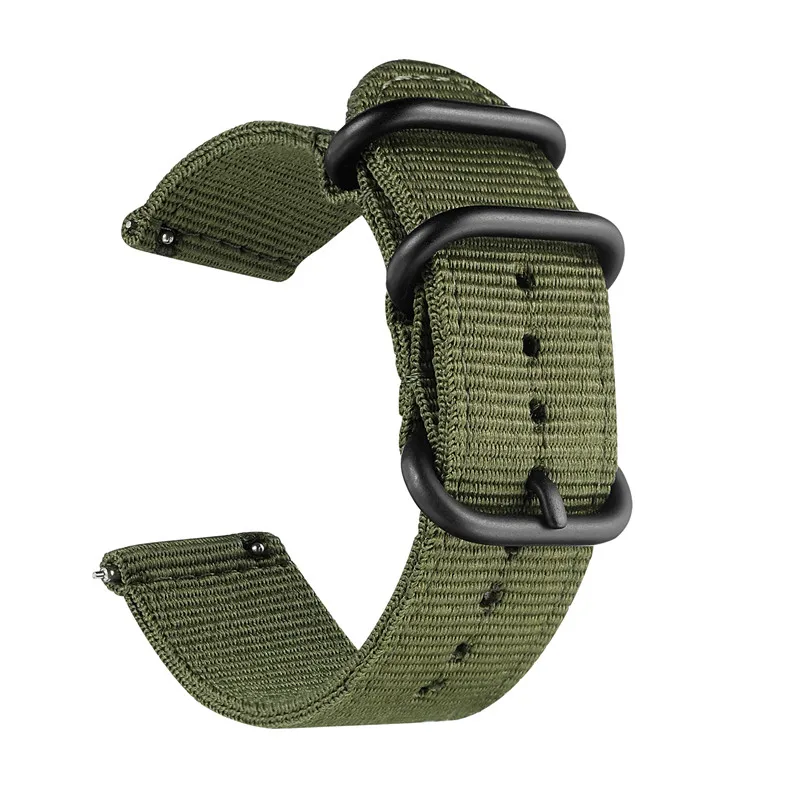 ArmyGreen 20 мм ремешок для Garmin Forerunner 245 245M 645 ремешок нейлоновый спортивный ремешок для часов браслет для Vivoactive 3 Музыка/Vivomove HR Correa - Цвет: ArmyGreen