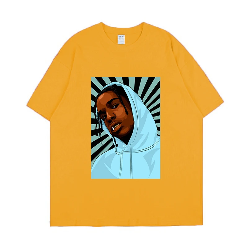 

Funny Rare Top Asap Rocky Unisex T Shirt Casual Men O-neck Cotton T-shirt Hip Hop T Shirt Cool Tees Tops Harajuku