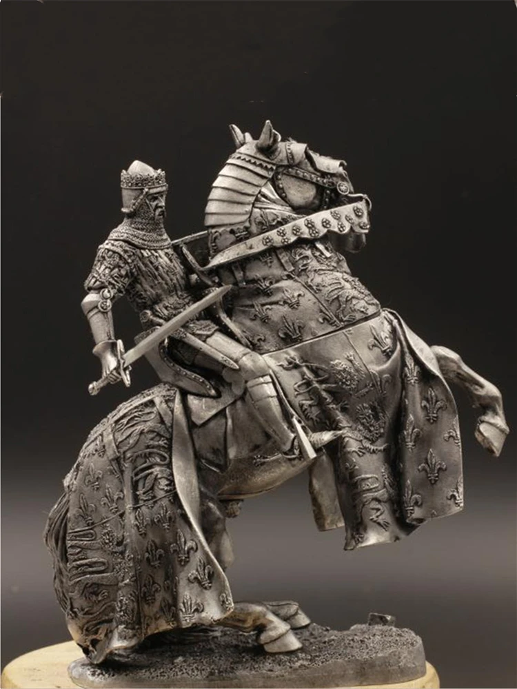 1/24 75mm England &quotBlack Prince&quot Edward Tin Metal Ancient Soldier Figurines Model Home Desktop Decoration Customized Gifts - купить