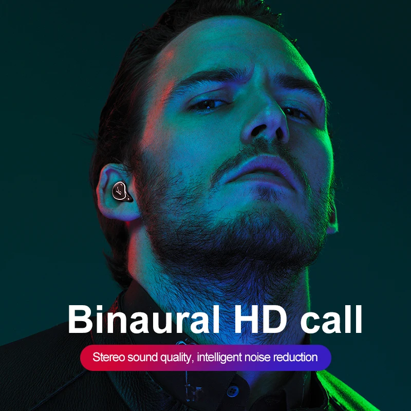 

Bluetooth 5.0 Earphone True Wireless Stereo Earbuds HIFI Headphones with Mic Charging Box TWS Handsfree for Xiaomi IPhone Huawei