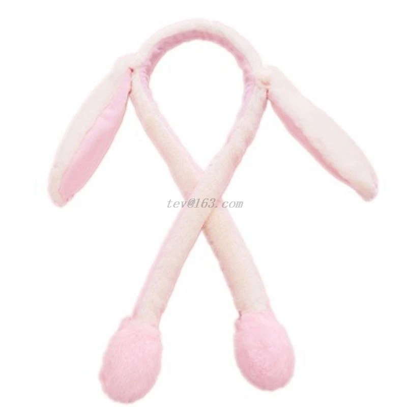 

Unisex Winter Fluffy Plush Headband Cute Moving Airbag Rabbit Ears Ear Warmer Hair Hoop Gift Party Favors Dance Toy Photo Props