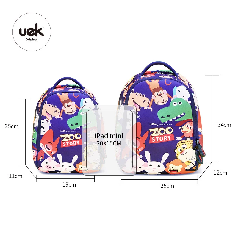 Uek детей дошкольного возраста школьные сумки для мальчиков и девочек стильная