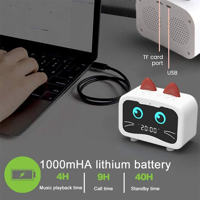 Цифровой FM-радиоприемник с беспроводным динамиком и USB-портом для зарядки |