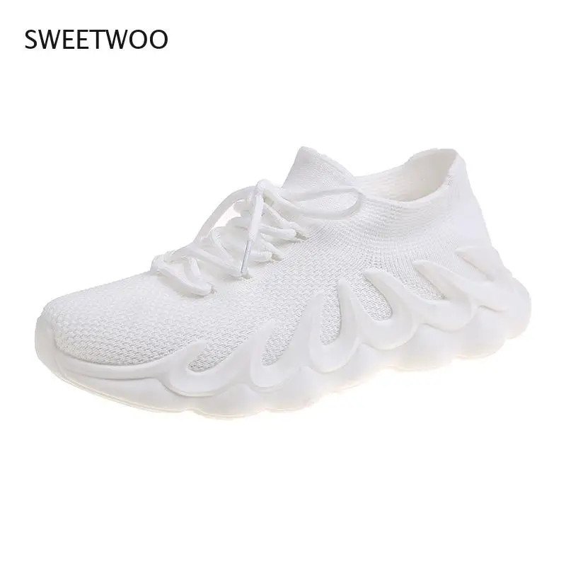 

Little white shoes women 2021 summer new fashion hollow breathable mesh sports sneakers net shoes